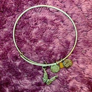 🦋Alex and Ani Butterfly Silver Bangle Bracelet